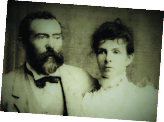 Portrait of John and Sarah MacLeod c. 1886, courtesy of the MacLeod family. Article from the Darling Downs Gazette, May 16, 1914, page 7.
