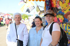 Dorothy Tipo (Mt Sheridan), Yvette Tipo (Gordonvale) and Lolita Tipo (Mt Sheridan) back at the show after 30 years.
