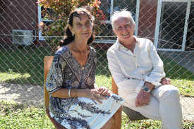 Wendy Kristofferson and Neville Hermes enjoyed the 50th birthday celebrations at Gatton St.