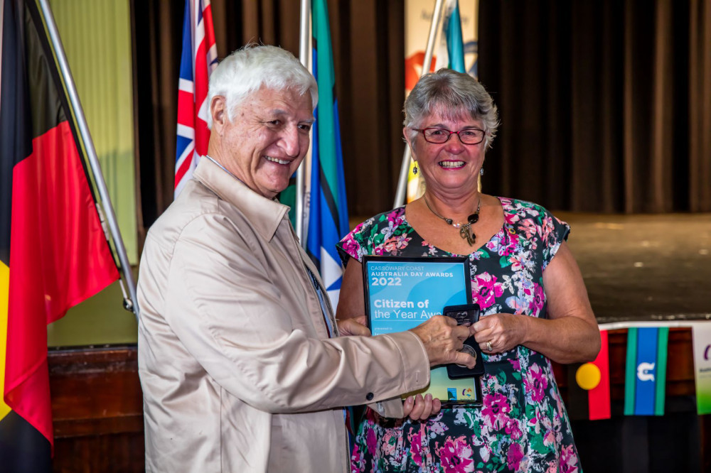 CItizen of the year - Irene Braddick with Bob Katter MP