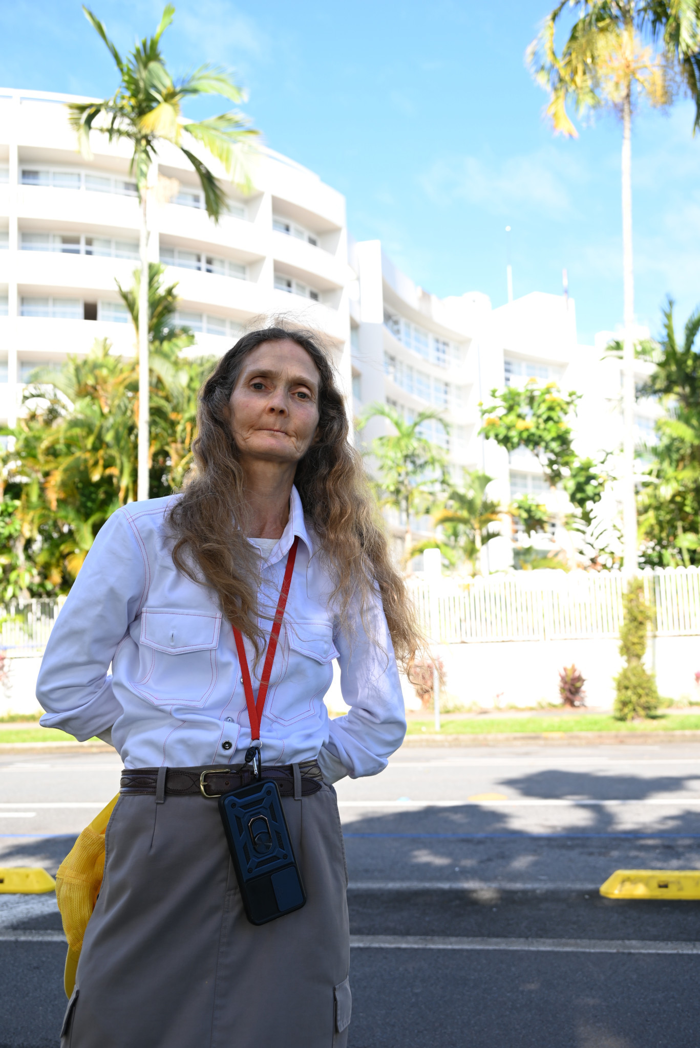 Eyewitness Veronica Knight saw the helicopter fly very fast and very low before crashing on the roof of the Double Tree.