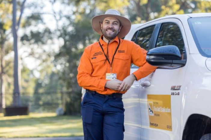 A fire ant eradication officer in the field. Picture: National Fire Ant Eradication Program