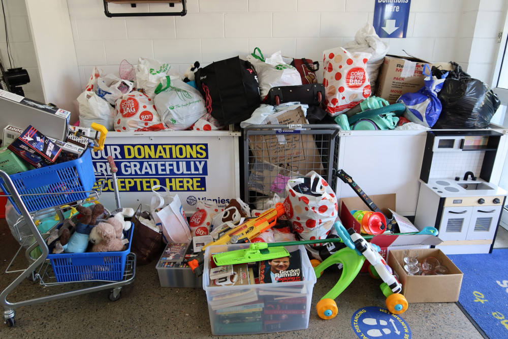 Vinnies Smithfield’s donation bins keep filling up but due to the volunteer shortage, the staff is struggling to sort it out