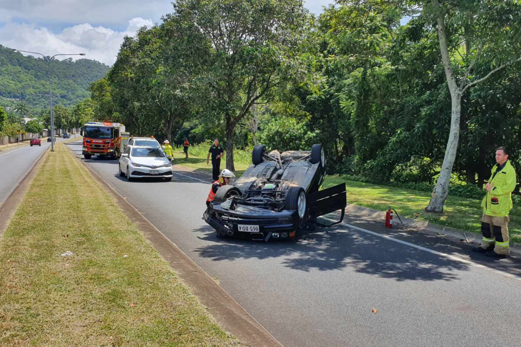 Single vehicle car crash, Kanimbla - feature photo