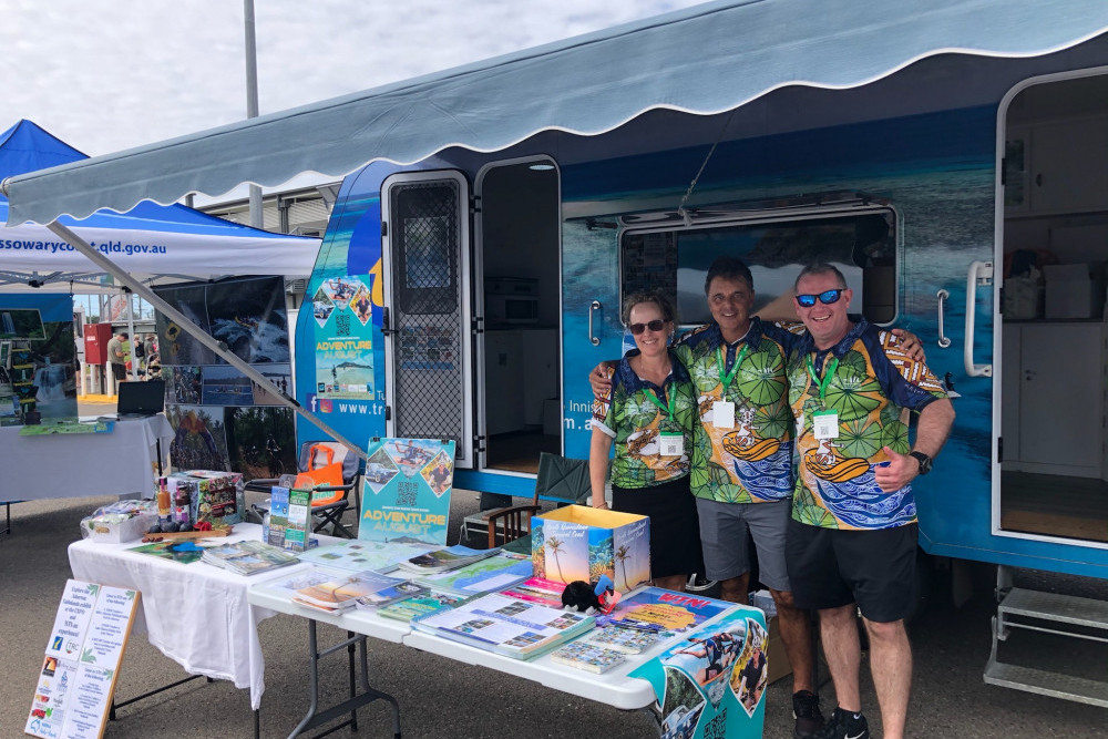Cassowary Coast team and I-VAN display at the recent Townsville Expo