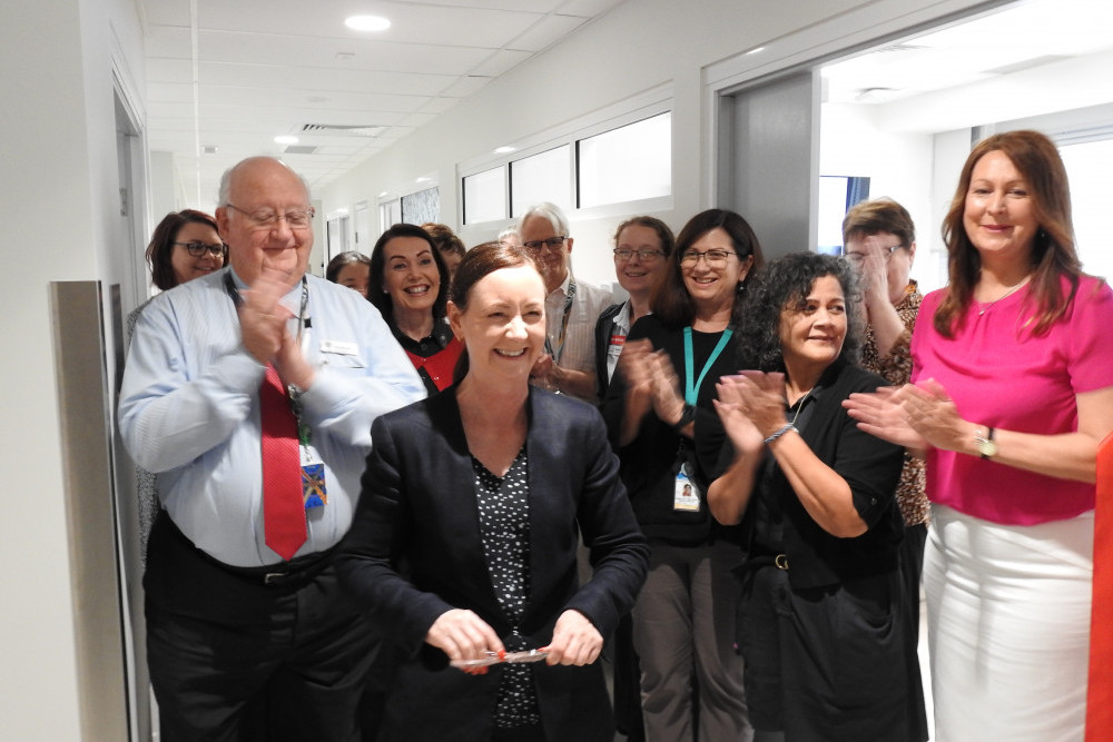 Health Minister Yvette D’Arth officially opens the Cairns Hospital Pre-Admission Clinic PHOTO: Peter McCullagh