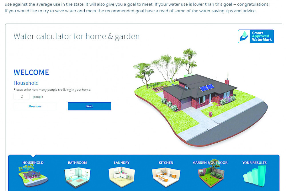 A simple to use household water usage calculator - feature photo