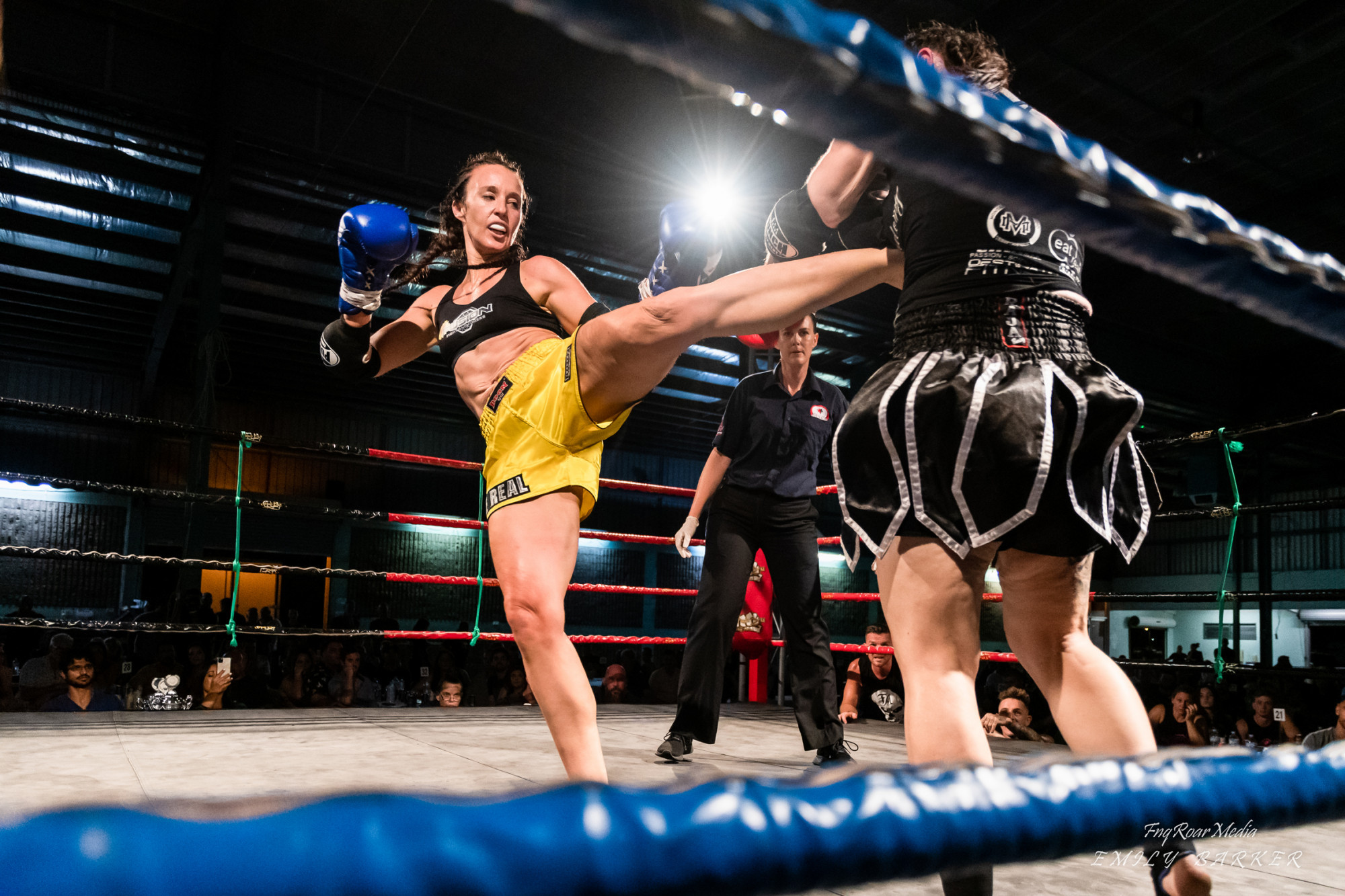 Jessica Geyl of Fusion Fight and Fitness Cairns is the only female Muay Thai title holder in North Queensland after winning the Muay Thai Queensland Junior Middleweight Title. Photos by FNQ Roar Media