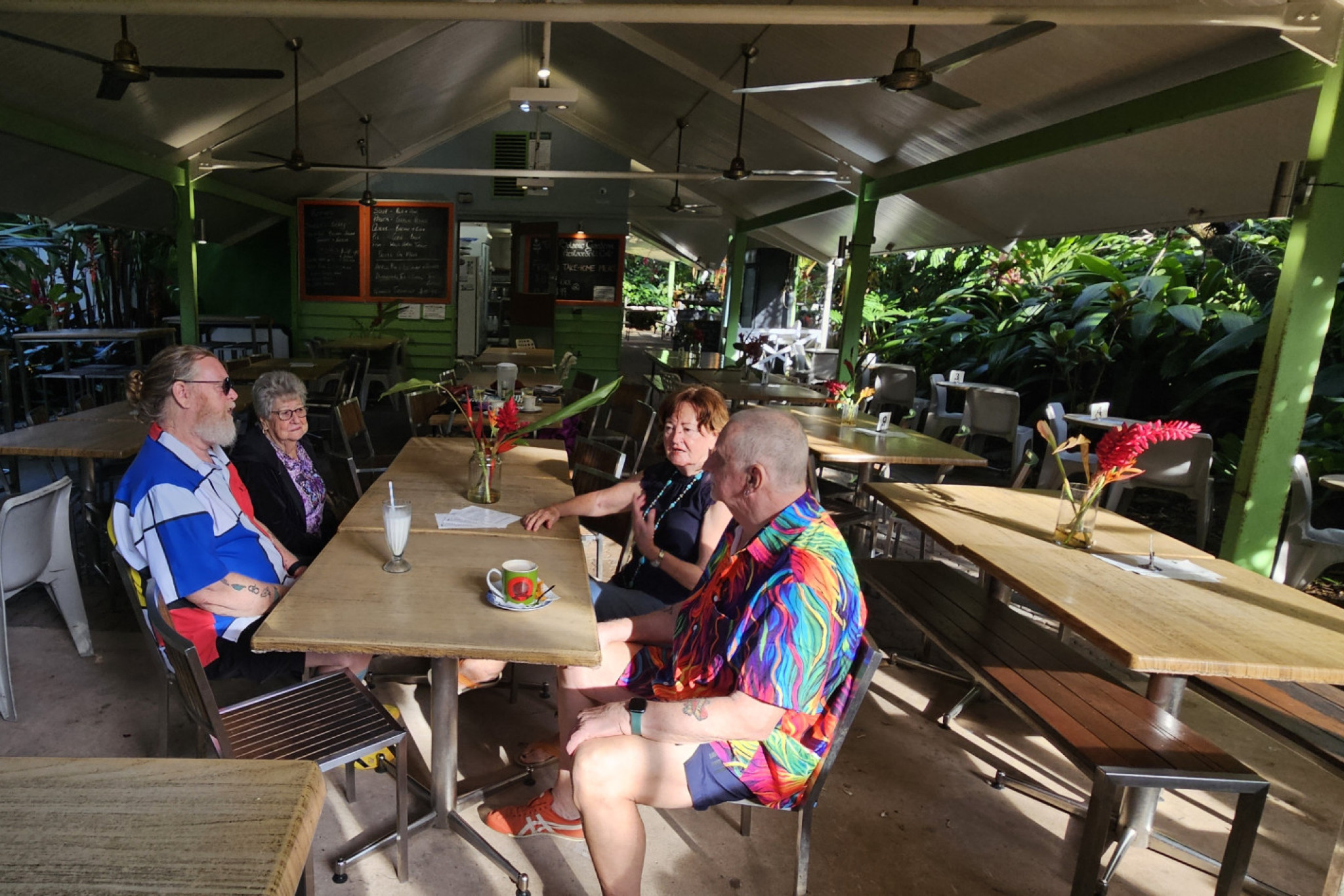 Customers at the current Botanic Gardens Café. Picture: Nick Dalton