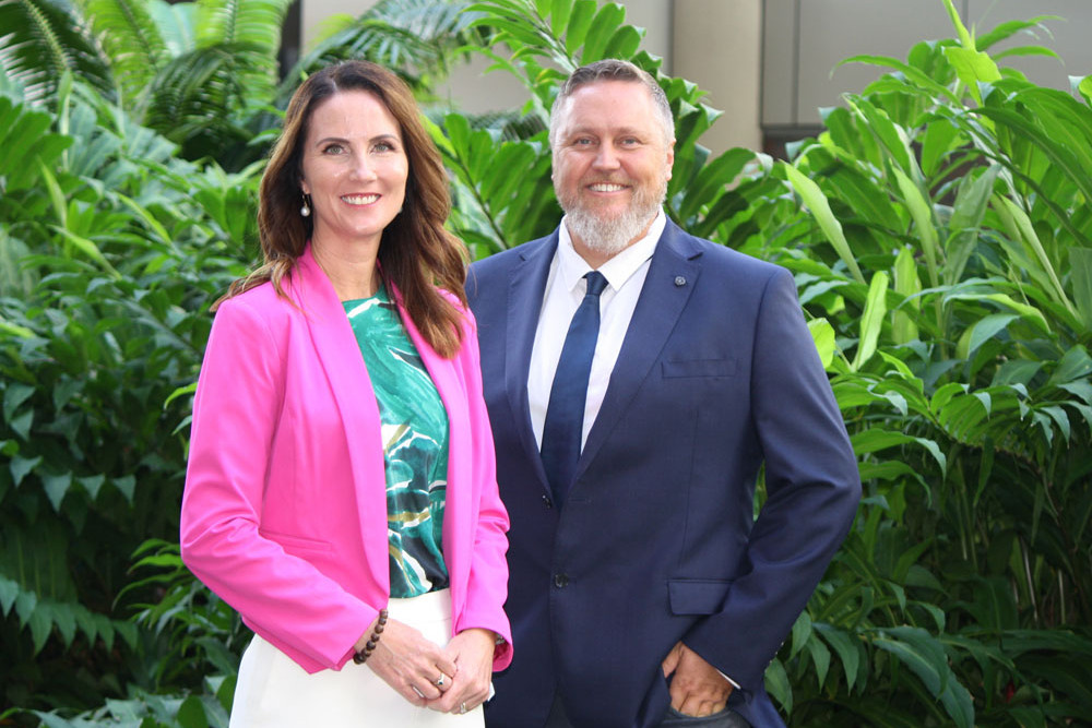 Mayor Amy Eden with her new deputy Cr Brett Olds. Picture: Cairns Regional Council