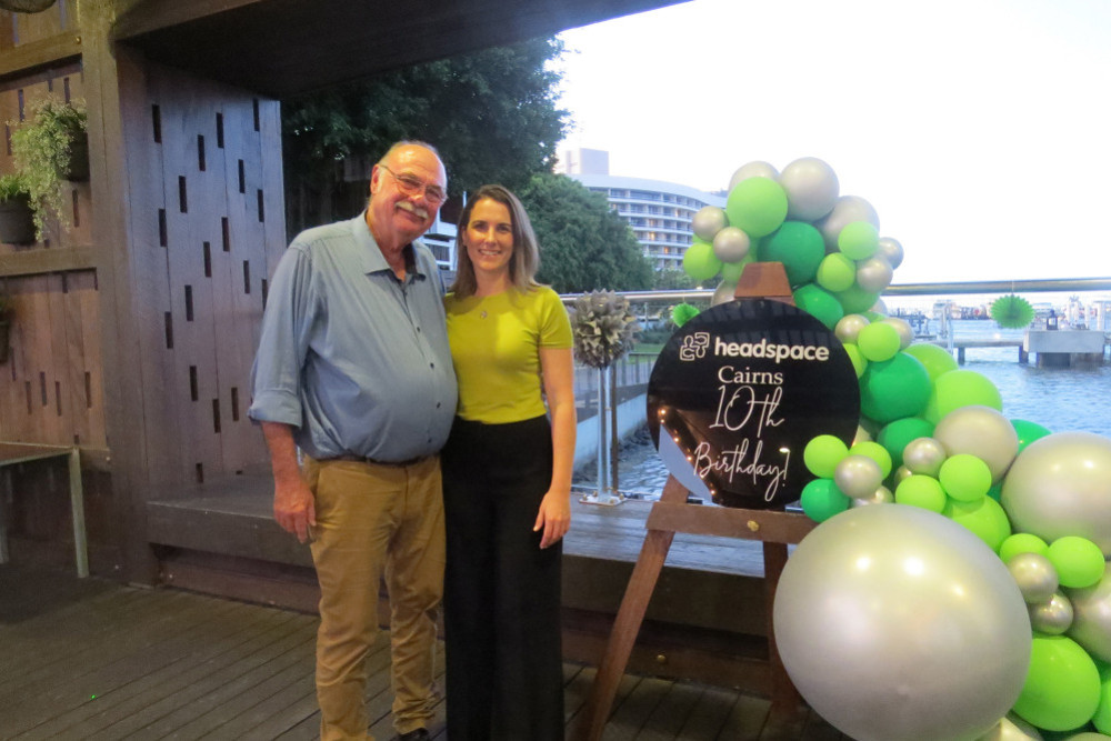 Federal Member for Leichhardt Warren Entsch and headspace Cairns Manager Gabrielle Gill