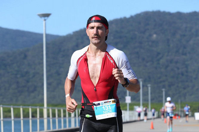 Nick Kenny at the 2021 Cairns Airport IRONMAN Asia-Pacific Championship Cairns - Photo FinisherPix