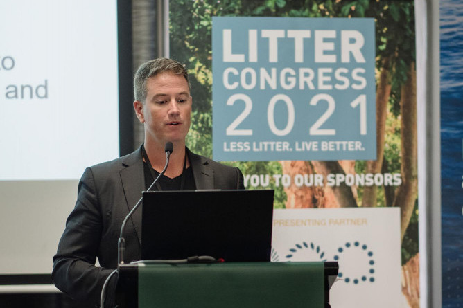 No More Butts Founder Shannon Mead at the 2021 Litter Congress