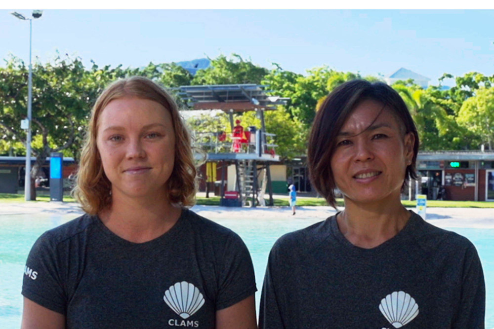 Harriet and Kaname will dive into the water showcasing their athleticism and enthusiasm to help raise funds for AFL Cape York House Foundation