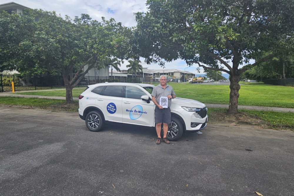 Cairns Meals on Wheels general manager Chris Van Dorssen outside the Gatton St council property where their new centre will be built. Picture: Nick Dalton
