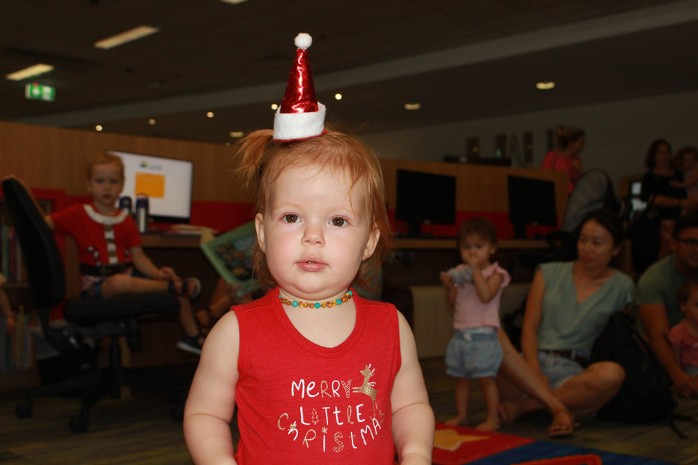 Alessia Leeming loved the Christmas Singalong at Manunda Library