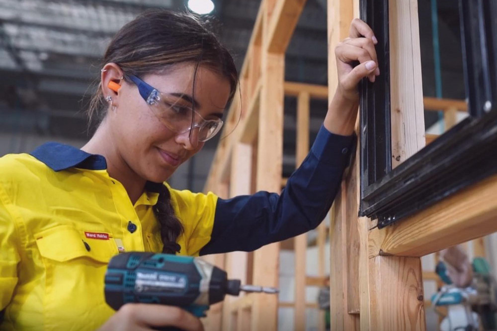Women in Trade Image supplied by TAFE Queensland