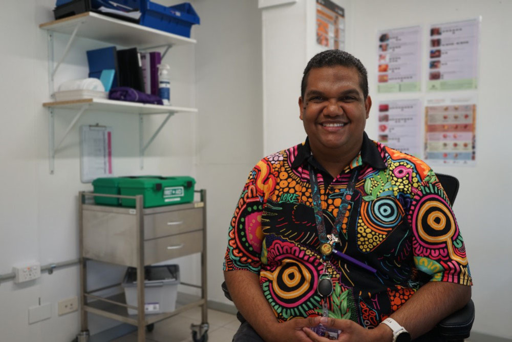 Cairns nurse Liamon Mudd wants to inspire his mob to do better. Picture: TAFE Queensland