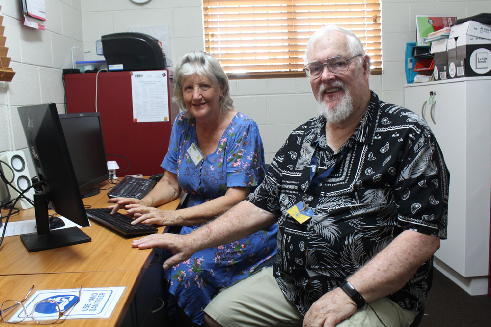U3A Cairns president Maria Donkers and current affairs leader John Pratt are hosting guest speaker afternoons. Picture: Isabella Guzman Gonzalez