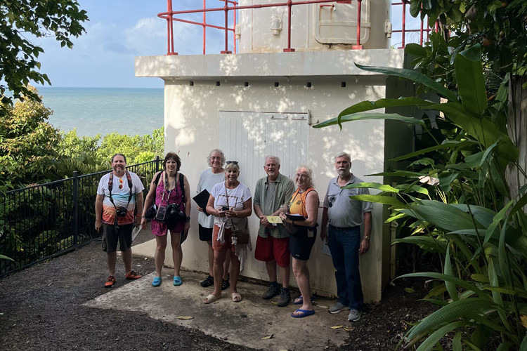 The US visitors also checked at Island Point lighthouse in Wharf St.