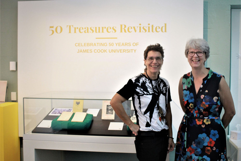 50 Treasures Revisited curators Dr Daniela Vávrová and Bronwyn McBurnie. Picture: Isabella Guzman Gonzalez