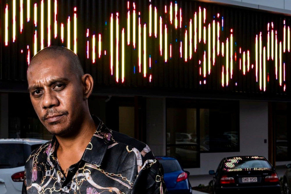 Marun Carl Fourmile will lead the ‘New Ways: Contemporary Shell Body Adornments’ exhibition at Northsite Contemporary Arts thanks to a grant from the Regional Arts Development Fund. Picture: Supplied