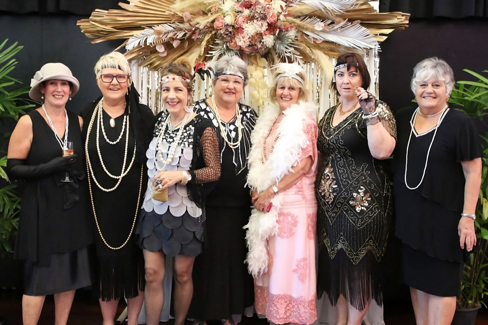 High Tea guests in their fashions at the 2021 Tropical Art Deco Festival. Picture: Supplied