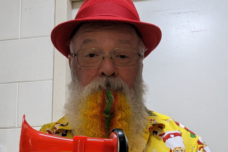 Wayne with a $4 air horn