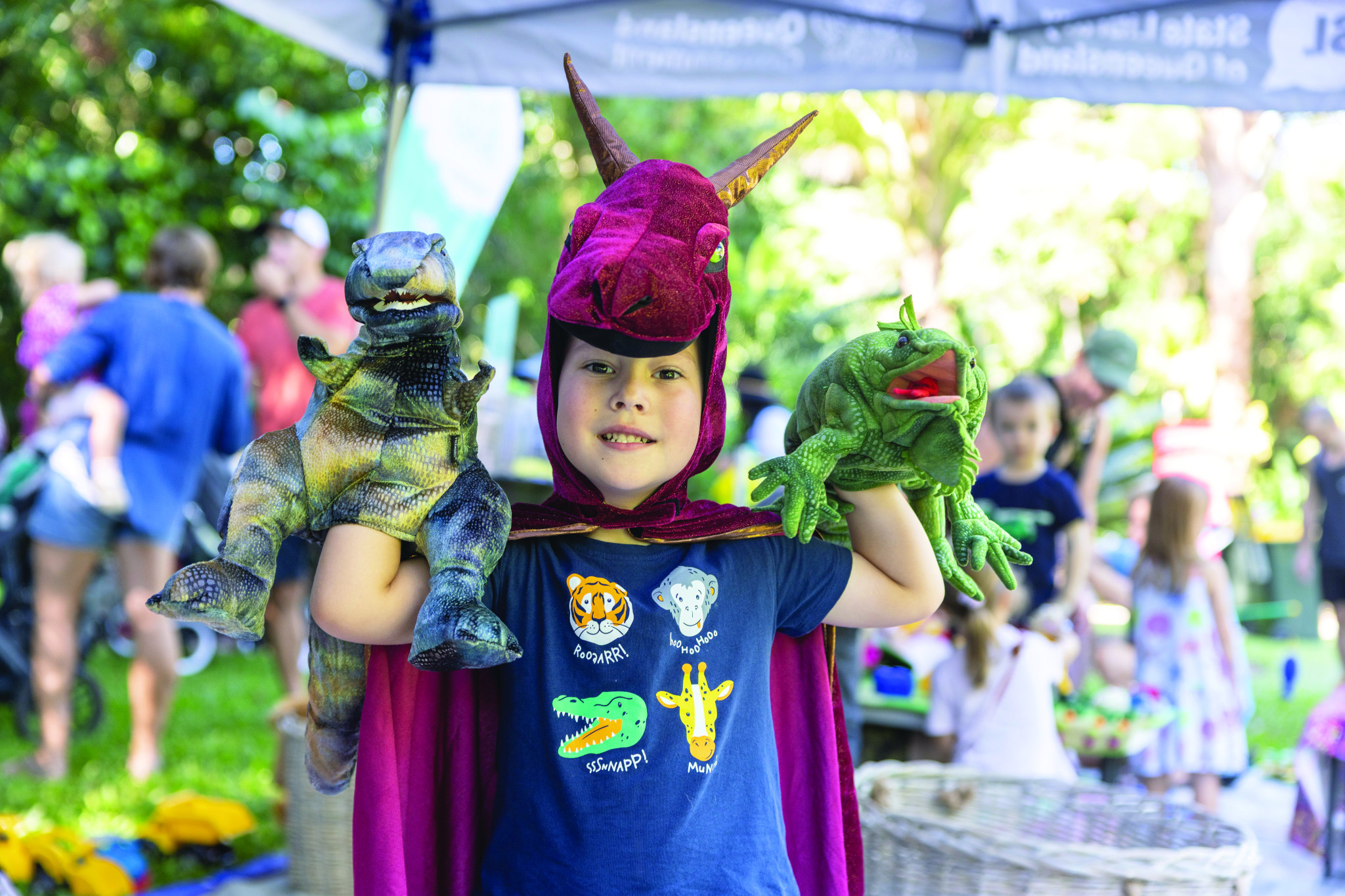 Benny Brown enjoying the Cairns Children’s Festival. Picture: Supplied