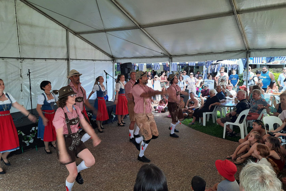 The Edelweiss Dance Group at the 2025 Cairns Greek Festival. Pictures: Almando Anton