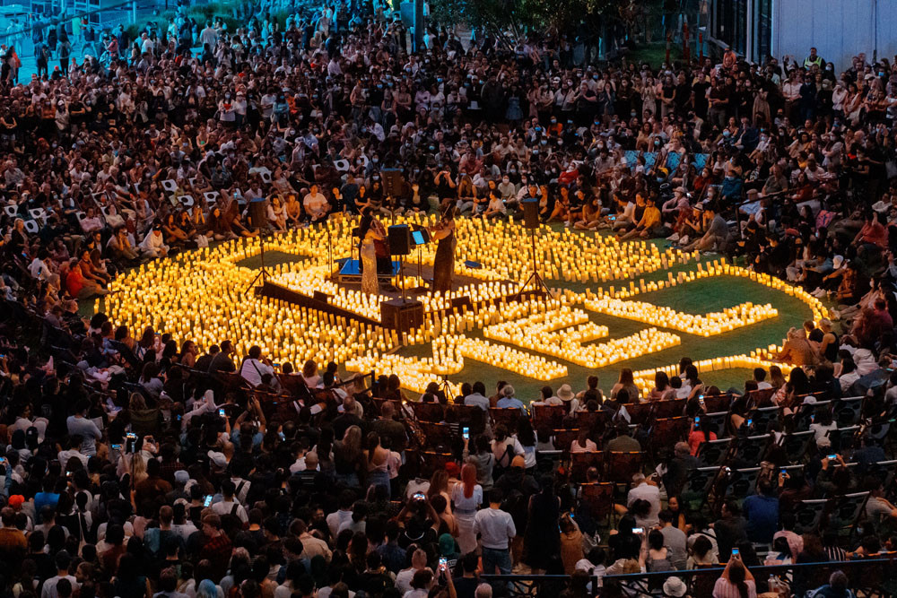 One of the concerts in Melbourne’s Federation Square. Picture: Fever