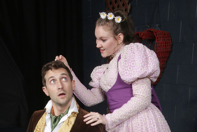 Kurtis Lowden (Algernon) and Alice Bosanquet (Cecily). Picture: Paul Barton
