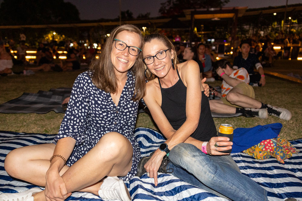 Michelle Ball and Lesley Sutton at Munro Martin Parklands.