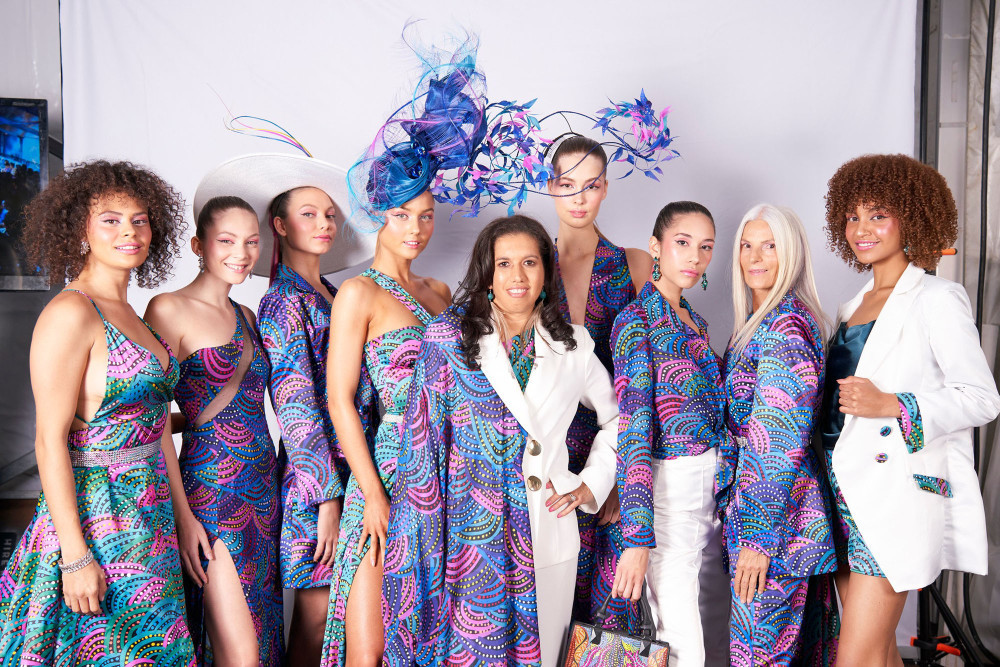 Kuranda designer Briana Enoch (Centre) has taken the world by storm with her fashion