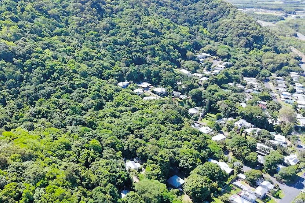 The 8ha property at 29 Magee St, Aeroglen, sits in the foothills of Mt Whitfield. Picture: Supplied