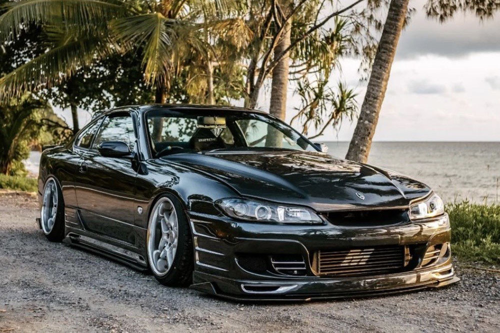 Aron Ritchie (Inset) and his Nissan Silvia S15 which is one of 16 finalists in the Milwaukee Young Street Machine of the Year competition.