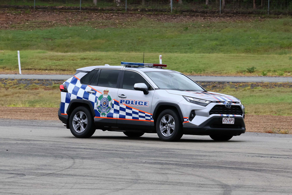 The Toyota RAV4 hybrid police SUV is more versatile than the Camry hybrid sedan. Pictures: Supplied