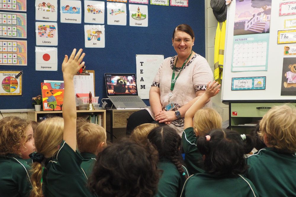 Trinity Anglican School prep teacher Bronwyn Sarles is enjoying using ChatGPT AI in the classroom. Picture: Supplied