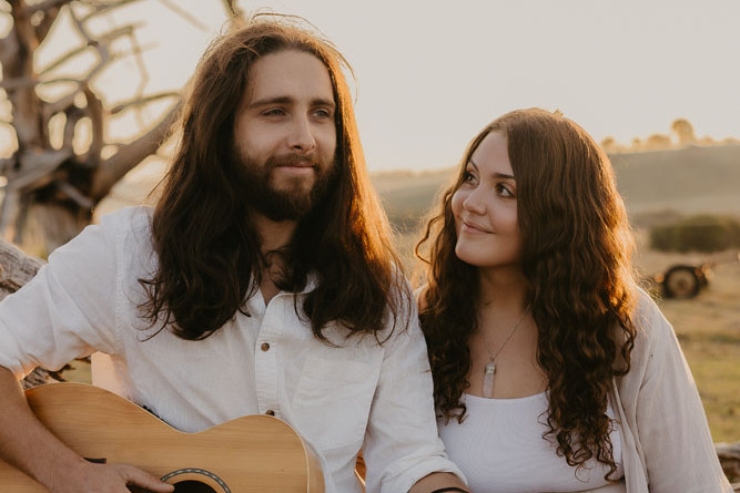 Folk duo Malia Sterling and Josh Maynard will perform at Elixir Music Bar next weekend. Picture: Supplied