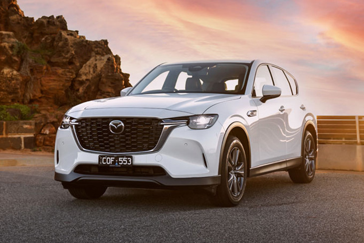 The 2025 Mazda CX-60 G40e Pure is more than $10,000 cheaper, now $53,990 drive away. Pictures: Mazda Australia
