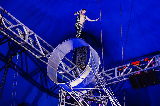 One of the death-defying acts at The Circus, which is in Cairns from June 15. Picture: Supplied