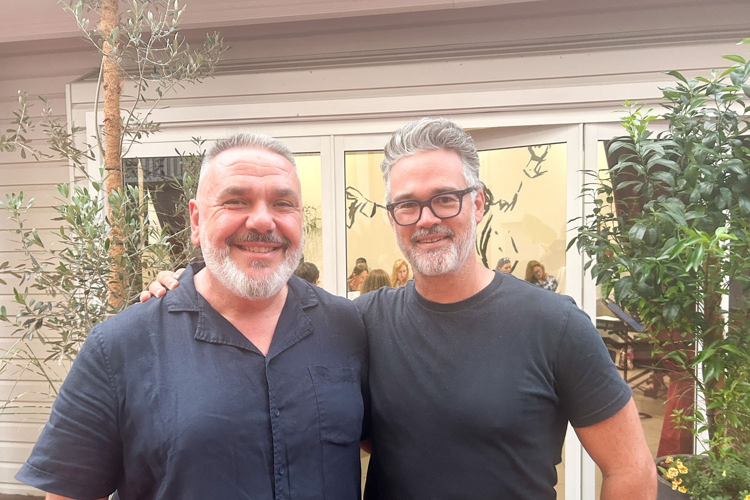 CARO Voices business director Frank D’Angelico (left) and local tenor Adrian Strooper. Picture: Hugh Bohane