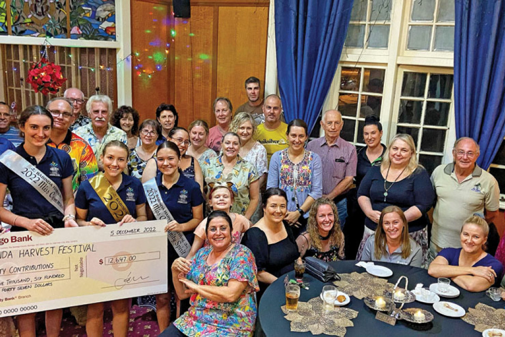 Babinda Harvest Festival Committee and Princesses, sponsors and Volunteers,proudly donating the results of their fund raising efforts
