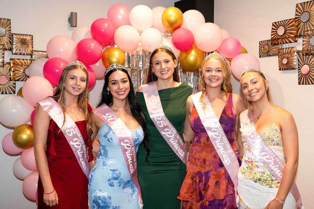 The 2025 Babinda Harvest Festival princess quest contenders (from left) Shaylee McCulloch, Eva Munro, Bailey Quabba, Alannah Morris and Olivia Quabba. Picture: Donna Lauridsen Photography