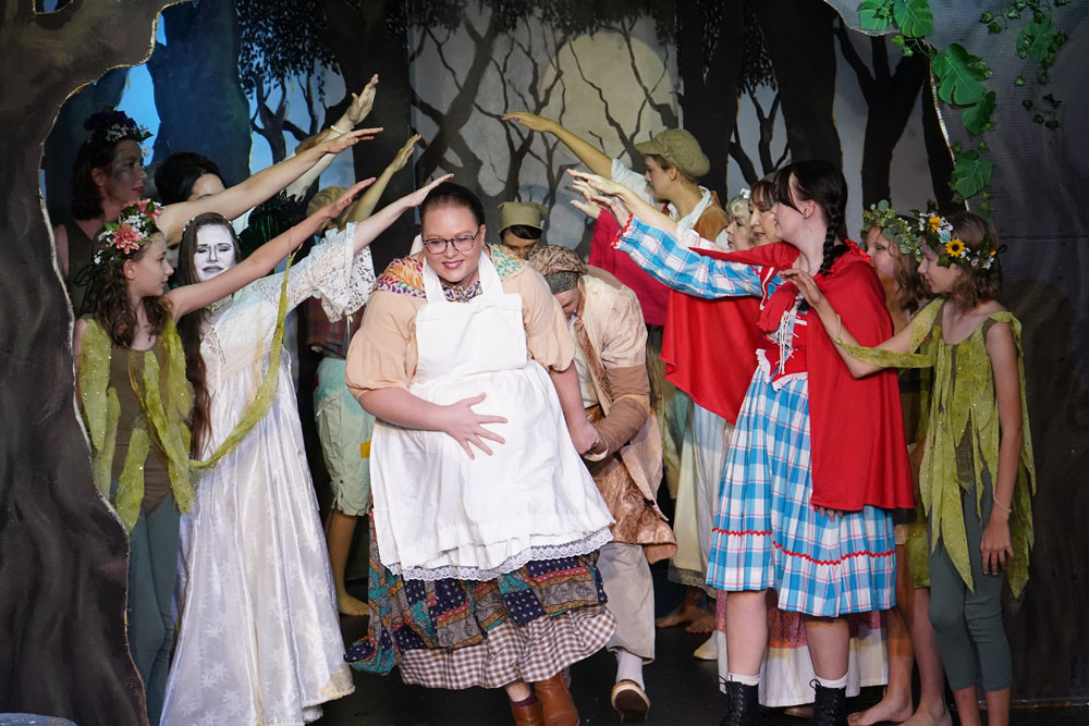 A scene in Into the Woods starring the Baker’s wife Emily Kitchener. Picture: Supplied