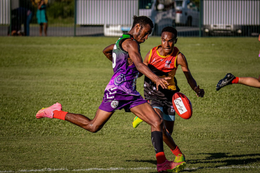 Tom Gagai from the AFL Cape York Crusaders. Picture: Supplied