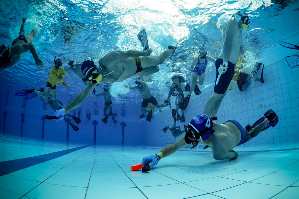 Cairns’ underwater hockey team the Crays will attempt to take the state titles this weekend. Picture: Supplied