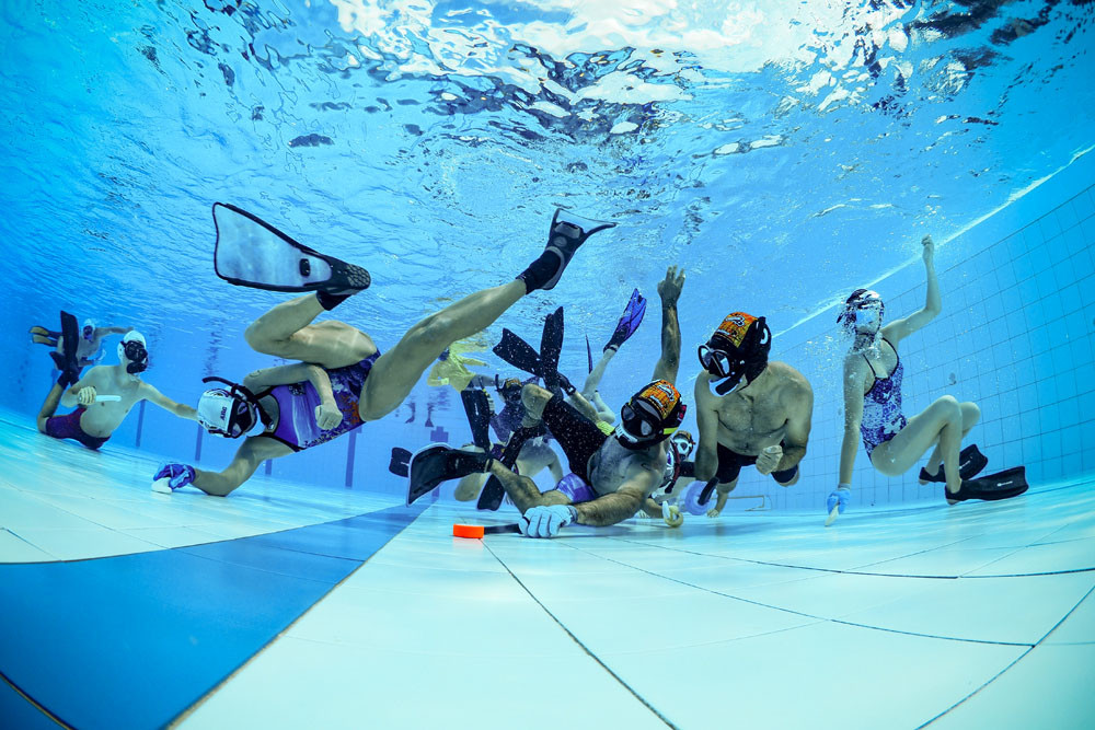 The Mossman Manta Rays Underwater Hockey Club are encouraging more people to give the sport a try this summer. Picture: Supplied