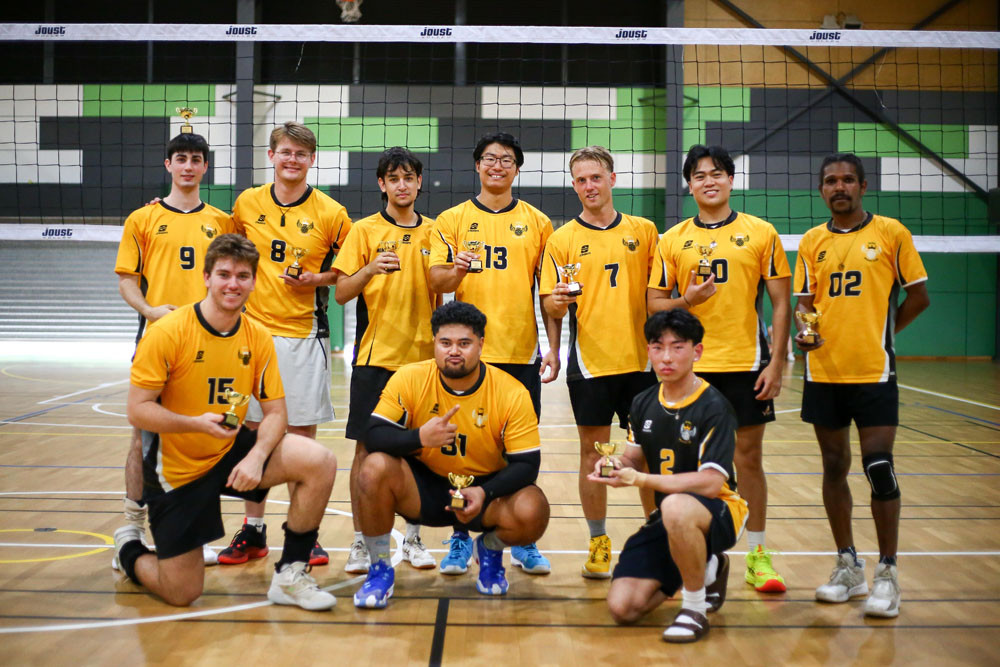 Cairns Cup men’s champion team Vector from Cairns. Pictures: Cairns Volleyball Association