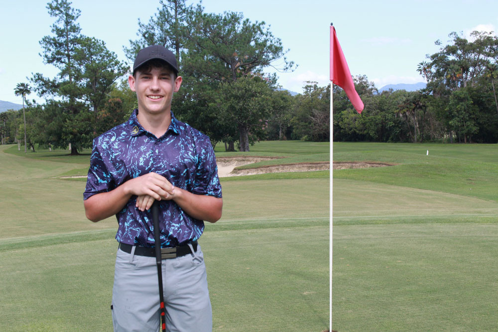 Couper Smith, 17, golfer will be competing with the best players in Australia to boost his rankings. Picture: Isabella Guzman Gonzalez